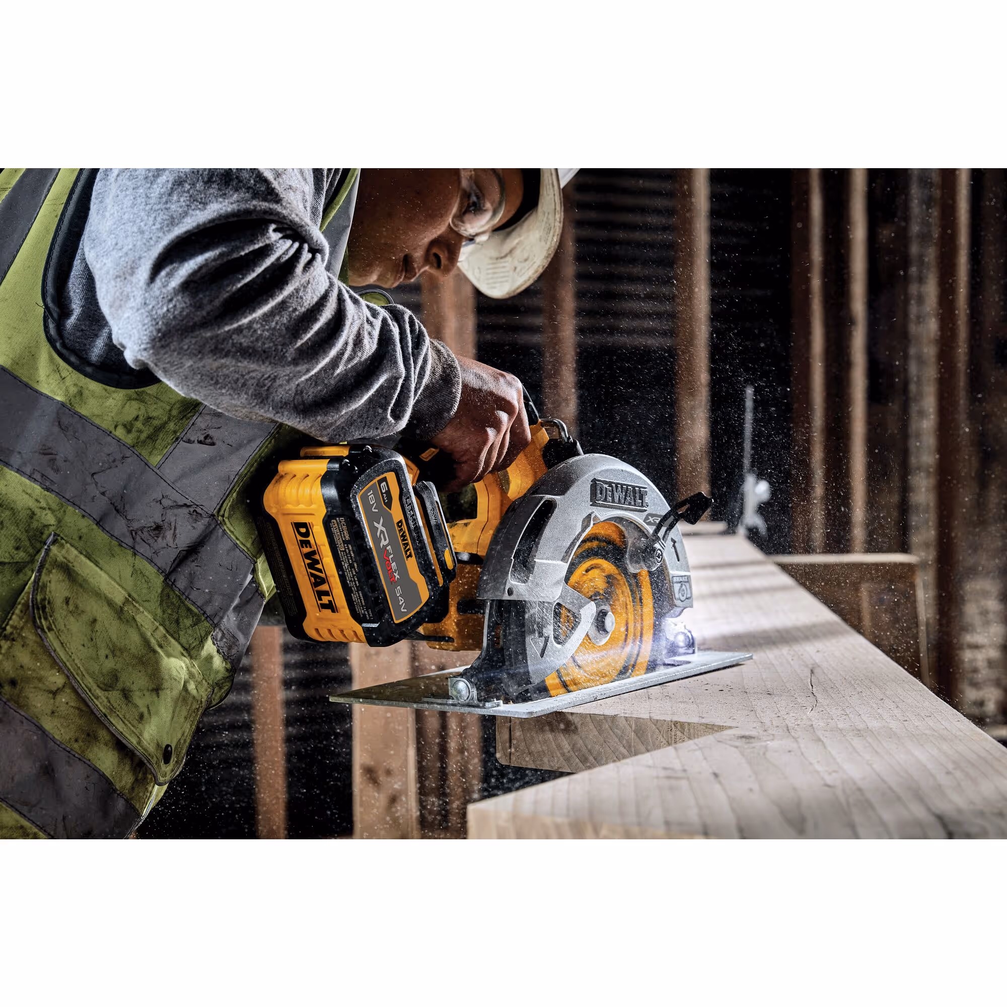 Scie circulaire XR 18V ADVANTAGE Brushless 190 mm Sans batterie ni chargeur