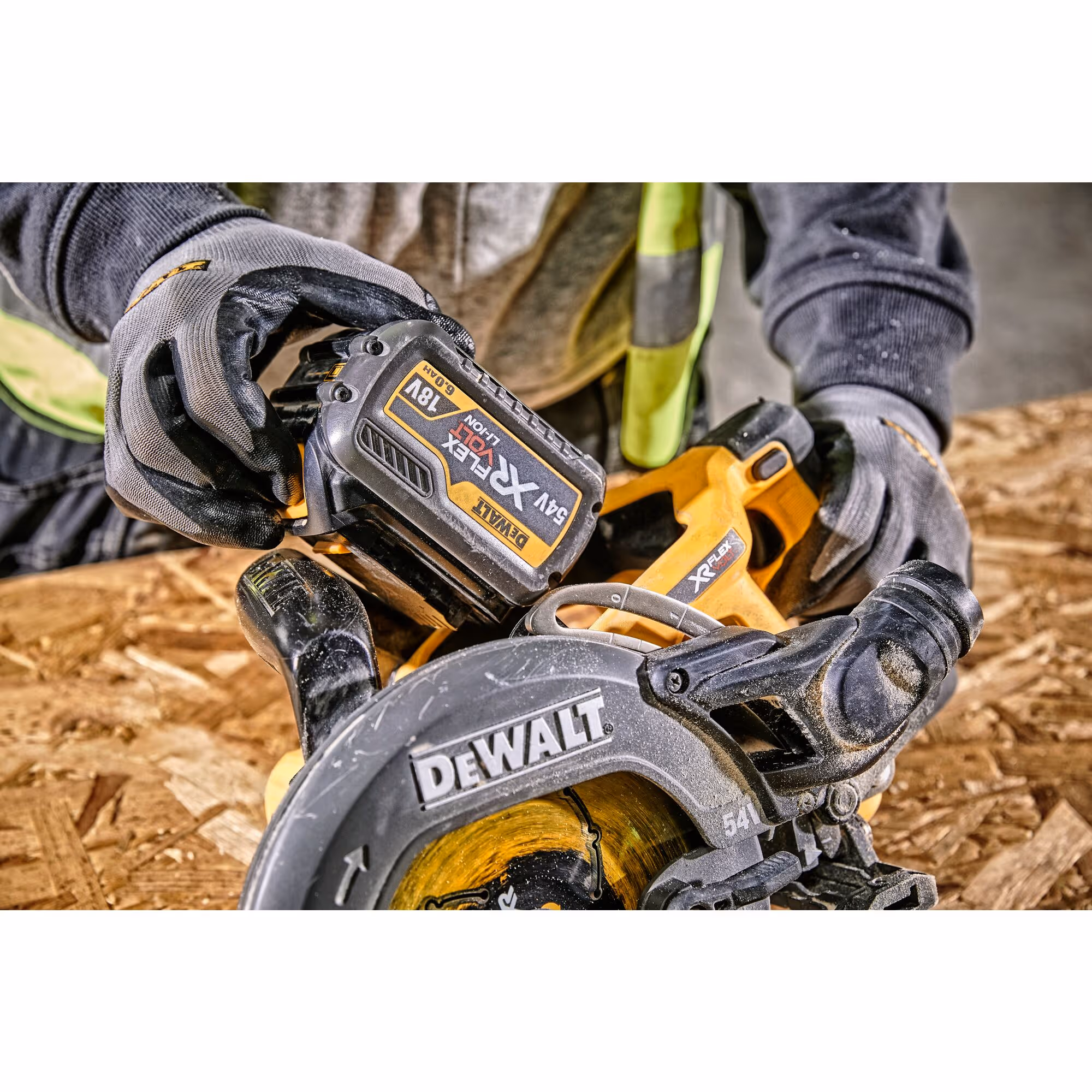 Scie circulaire Construction XR FLEXVOLT 54V Brushless 190 mm Sans batterie ni chargeur