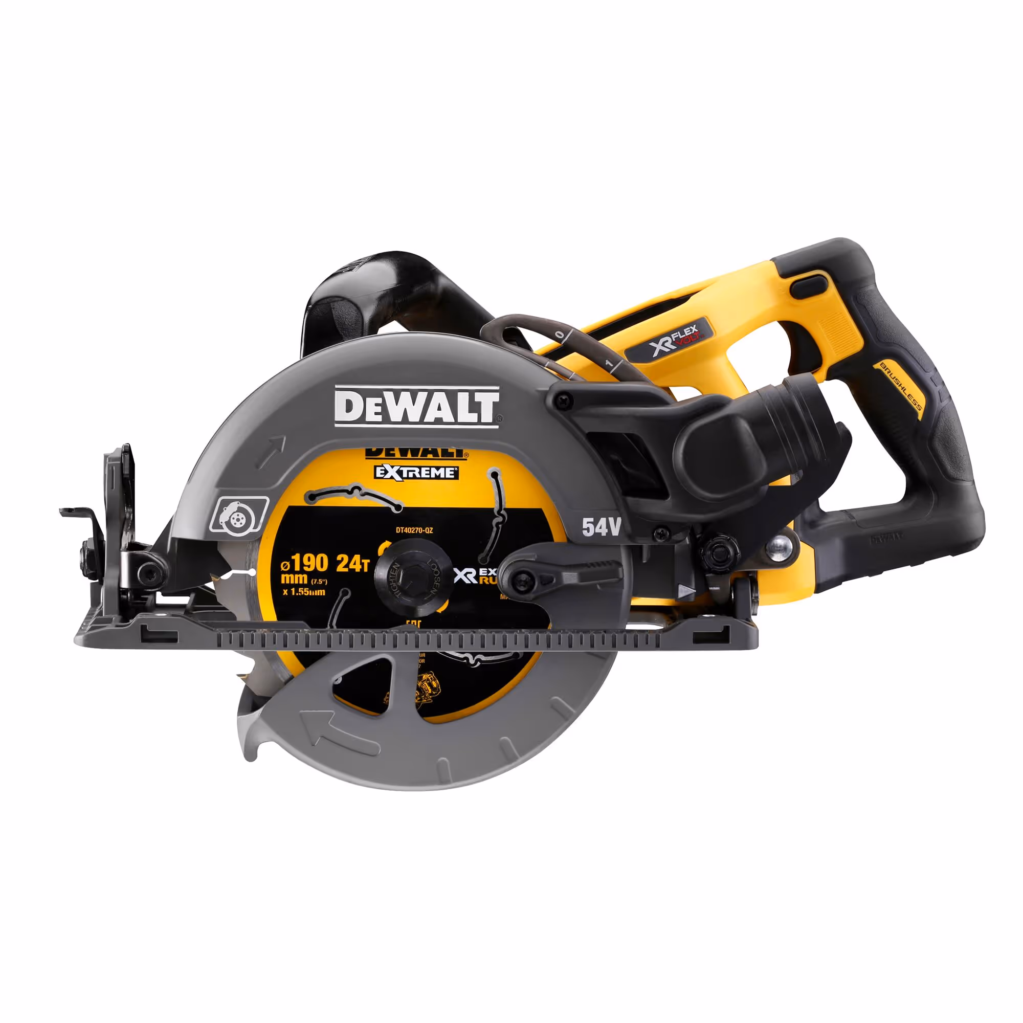 Scie circulaire Construction XR FLEXVOLT 54V Brushless 190 mm Sans batterie ni chargeur