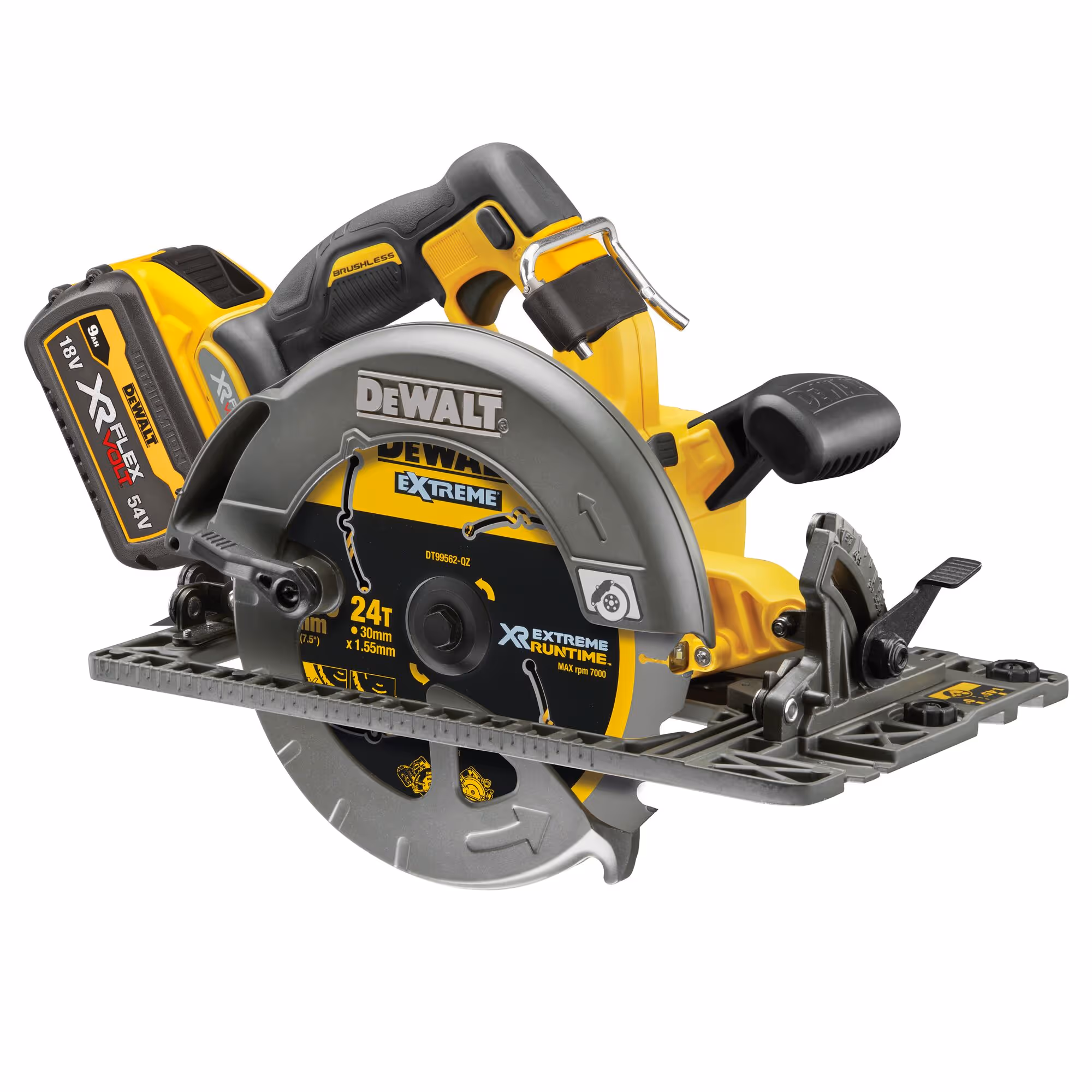 Scie circulaire XR FLEXVOLT 54V 3Ah Li-Ion Brushless 190 mm avec batteries