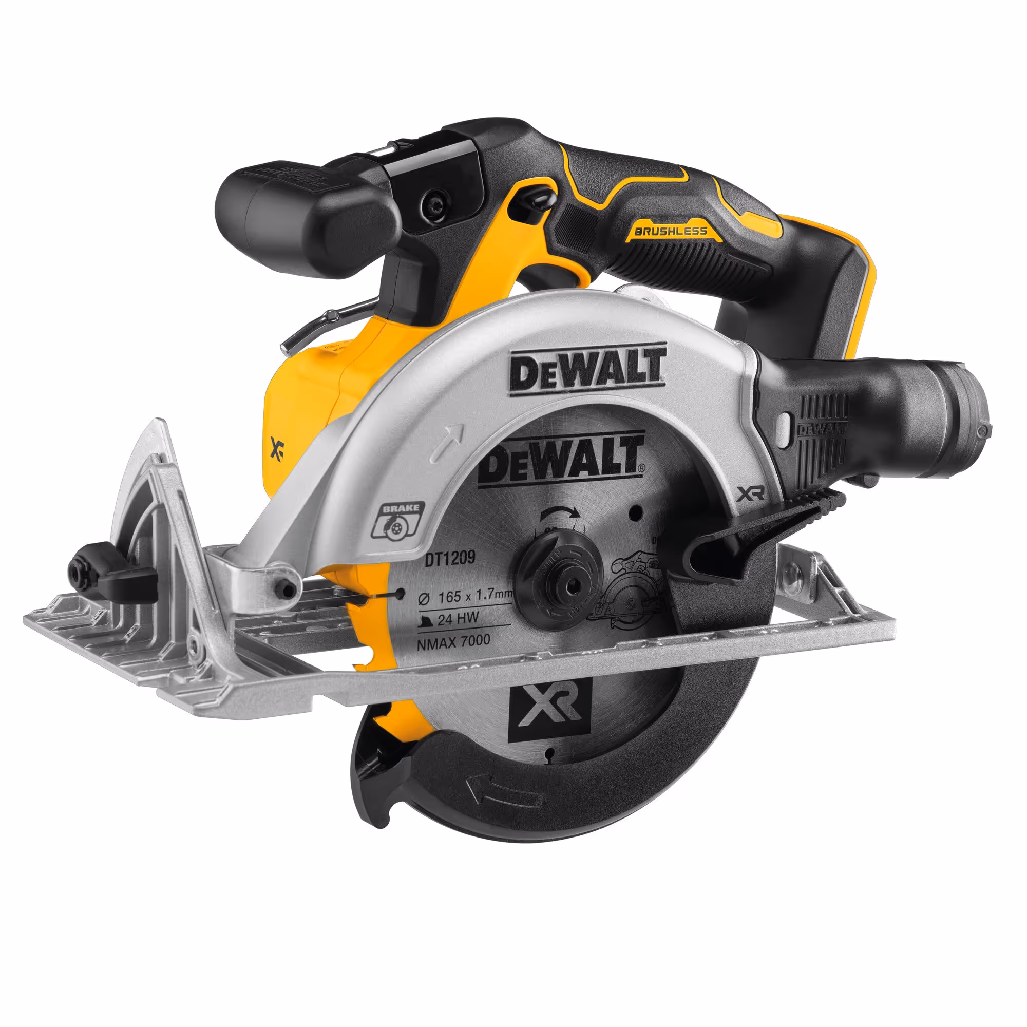 Scie circulaire XR 18V Brushless 165 mm Sans batterie ni chargeur