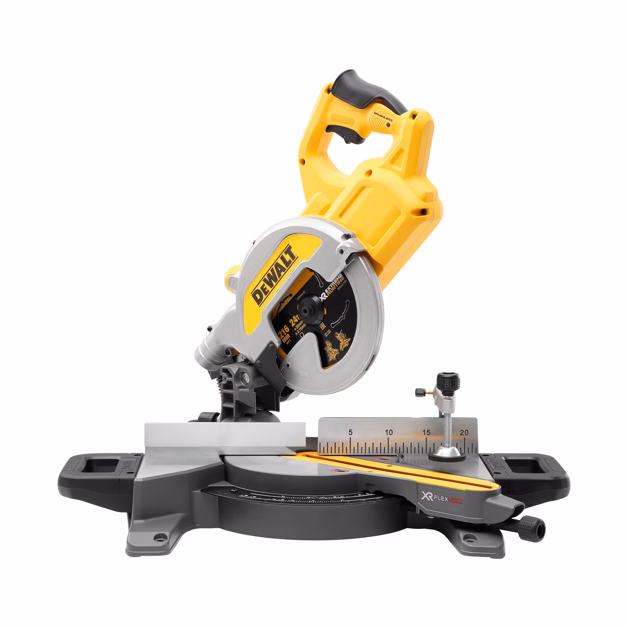 Scie à onglets radiale XR FLEXVOLT 54V Brushless 216 mm Sans batterie ni chargeur