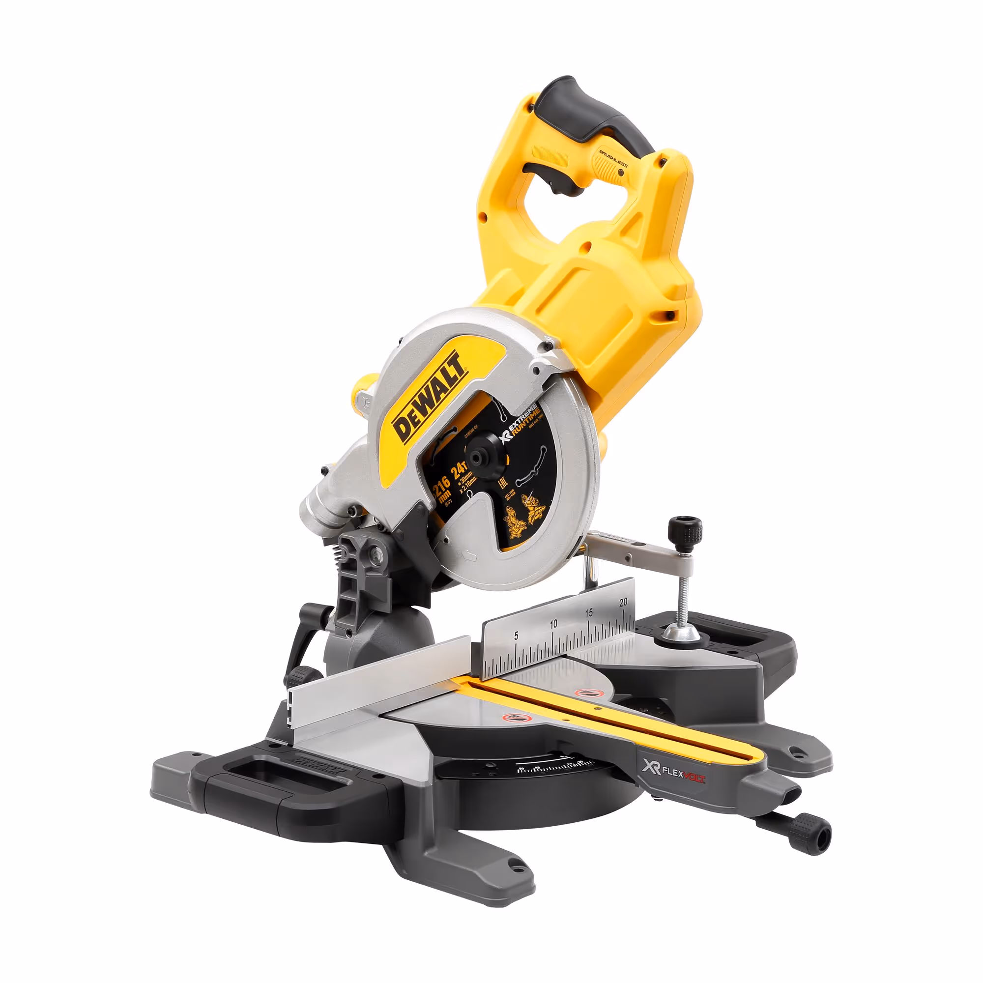 Scie à onglets radiale XR FLEXVOLT 54V Brushless 216 mm Sans batterie ni chargeur
