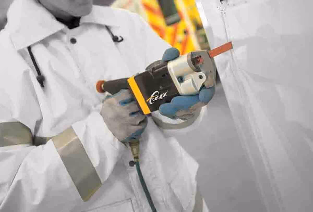 Scie pneumatique atex cengar pour lame 12mm en coffret