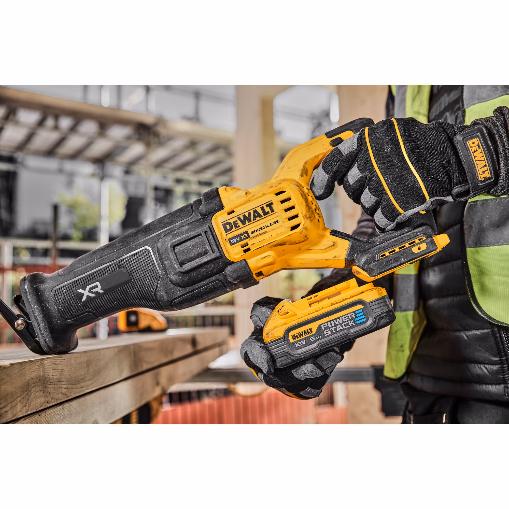 Scie sabre XR 18V ADVANTAGE 5Ah Li-Ion Brushless - POWERSTACK