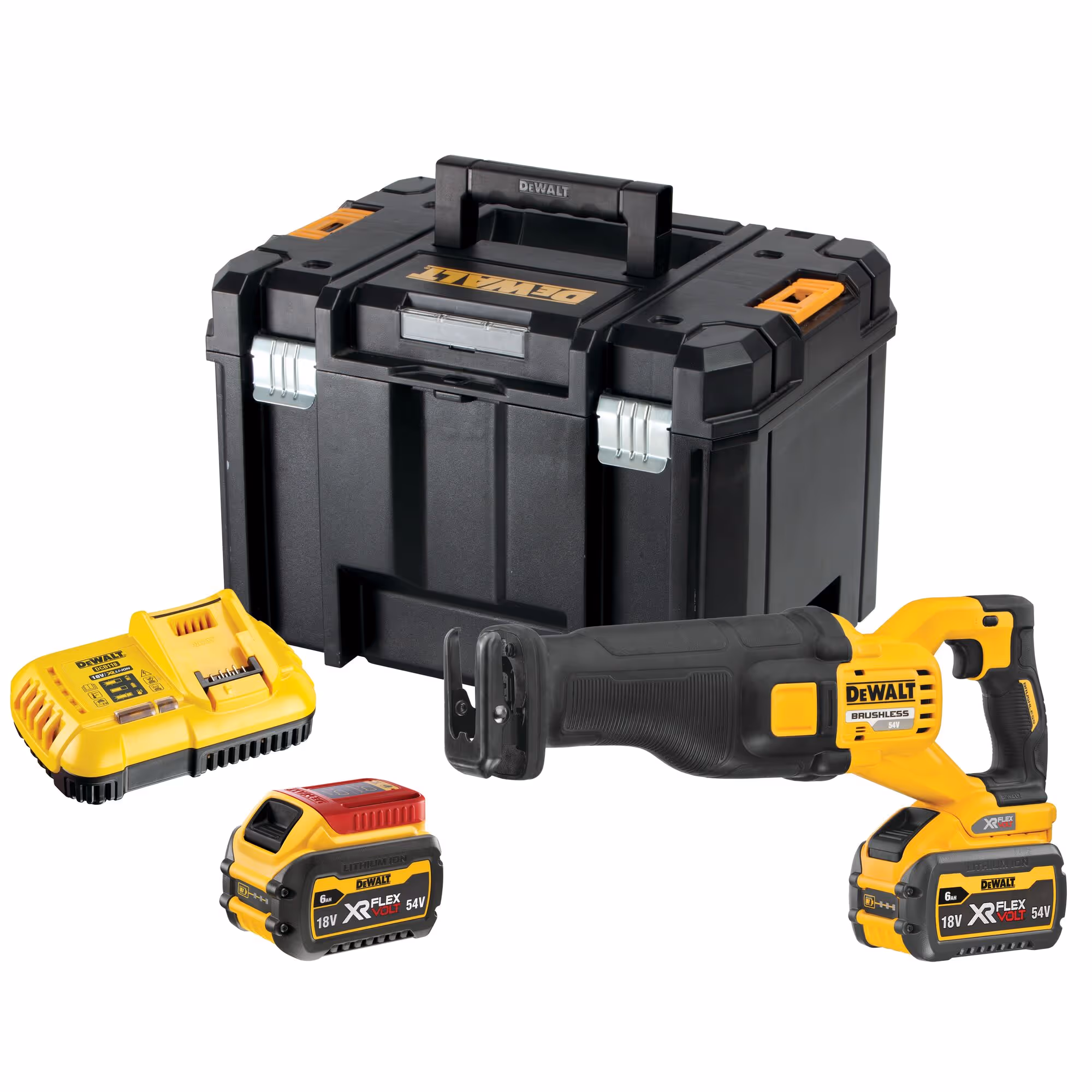 Scie sabre XR FLEXVOLT 54V 2Ah Li-Ion Brushless avec batteries
