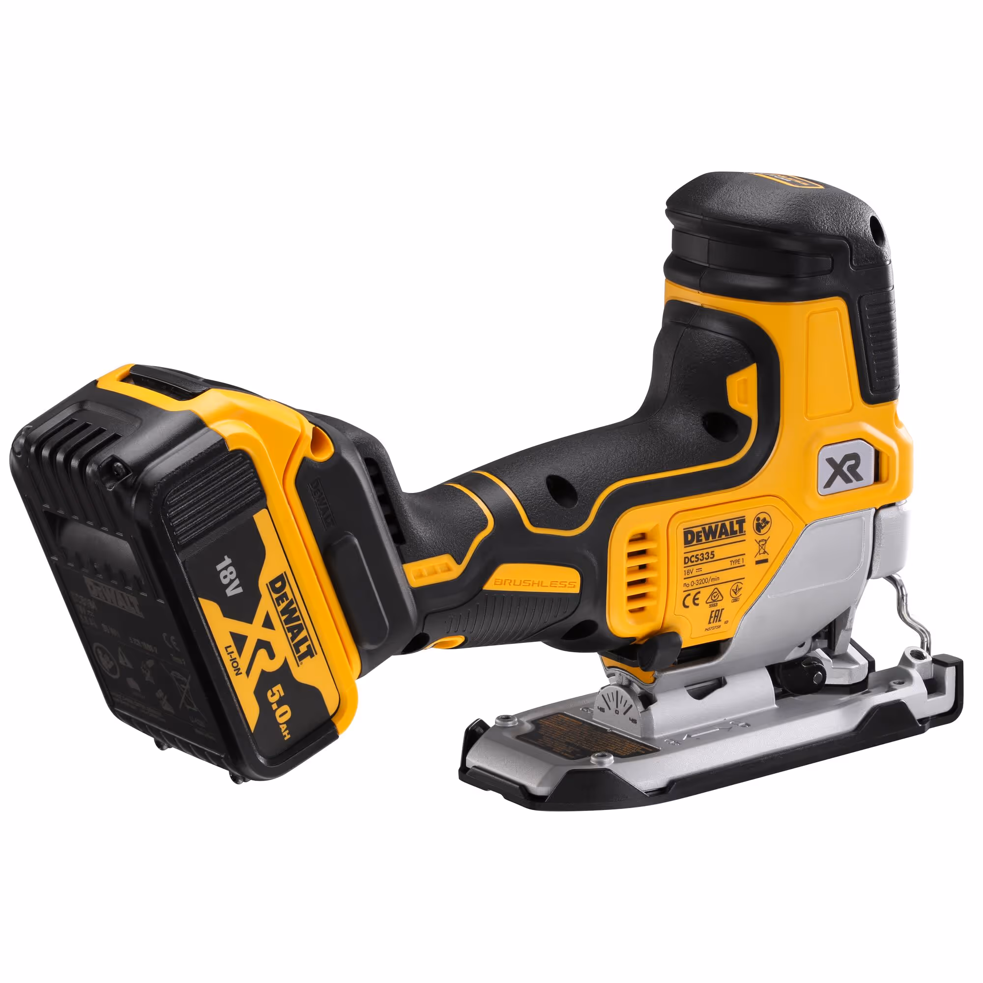Scie sauteuse à prise par le corps XR 18V 5Ah Li-Ion Brushless  avec batteries