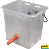 Seau à tétine 13 l transparent complet, avec tétine mi-souple et soupape 1-Click