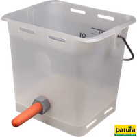 Seau à tétine 13 l transparent complet, avec tétine mi-souple, raccord sphérique