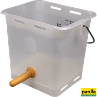 Seau à tétine 13 l transparent complet, avec tétine souple et soupape 1-Click