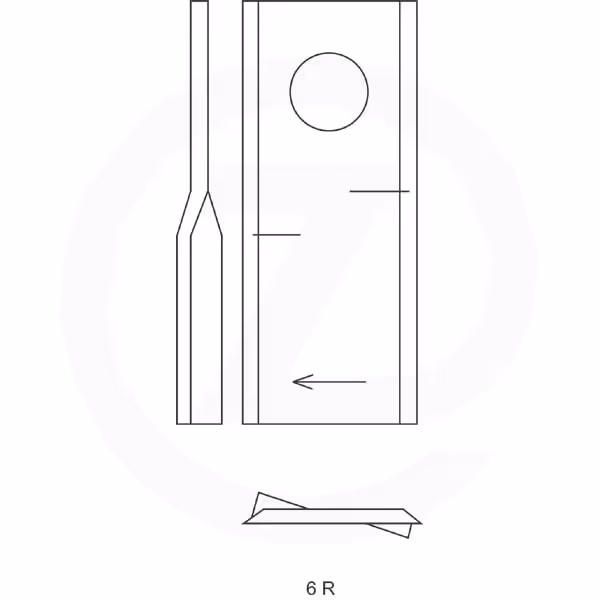 Couteau faucheuse Deutz-Fahr Droit VF 0656.1546 , 1650.2726 Adaptable