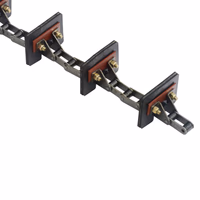 Section de chaîne avec plaque 