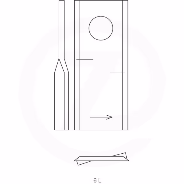Couteau faucheuse Kuhn Gauche 564.512.00 Origine