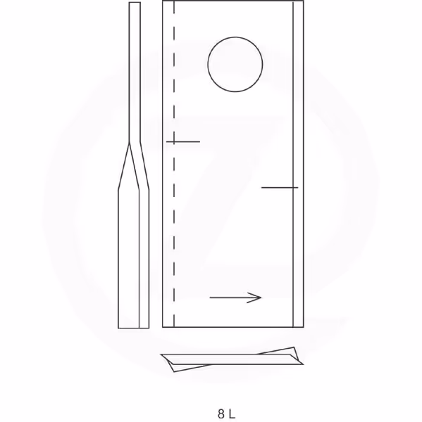 Couteau faucheuse Kverneland Gauche KT 56.110.900 Adaptable