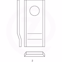 Couteau faucheuse Deutz-Fahr Adaptable