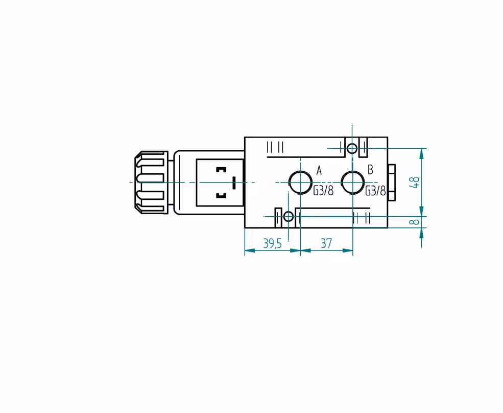 Sélecteur de fonction 6 voies 12 V 50L montage en ligne adaptable