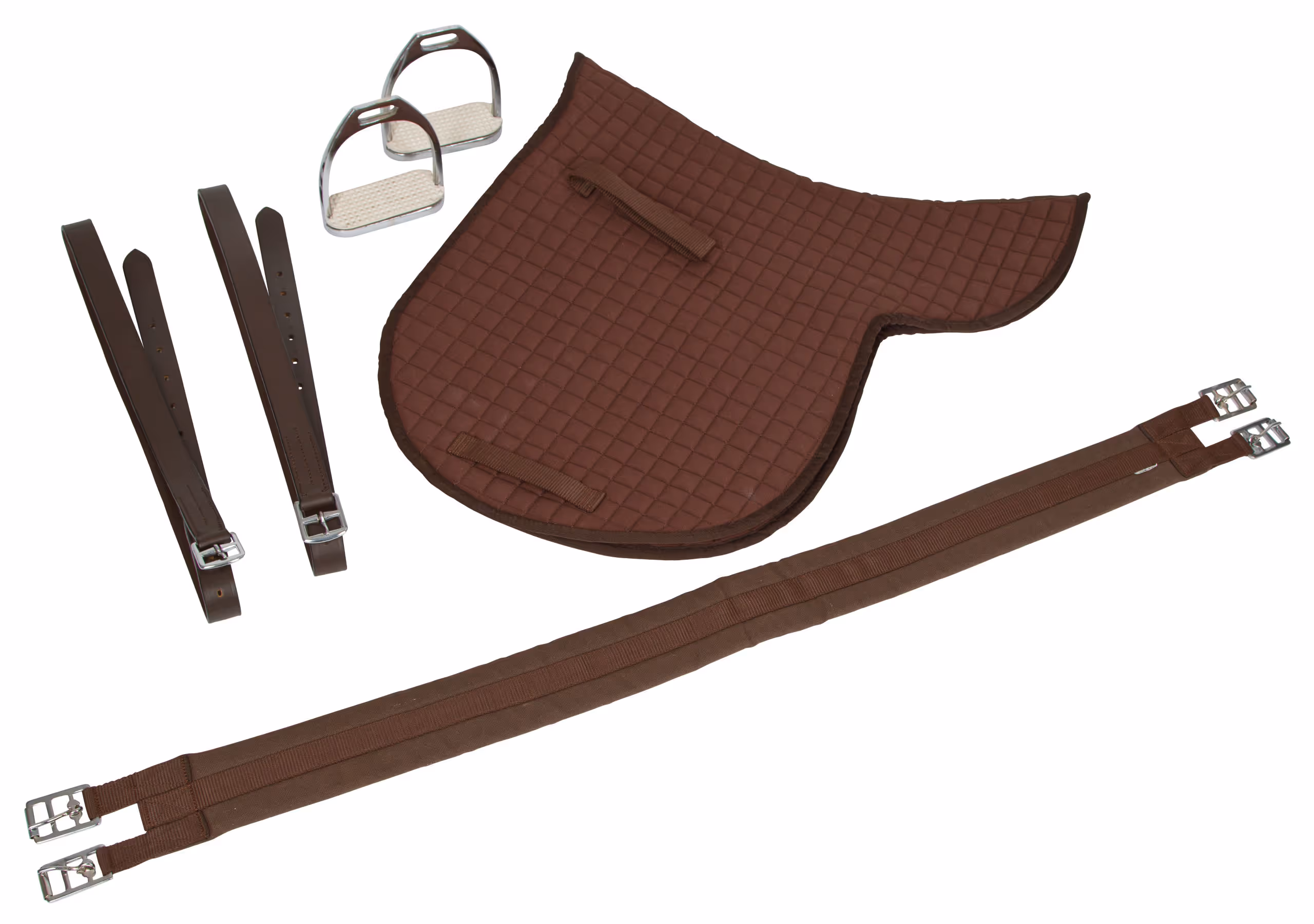 Selle mixte équipée haflinger brune, 17,5''