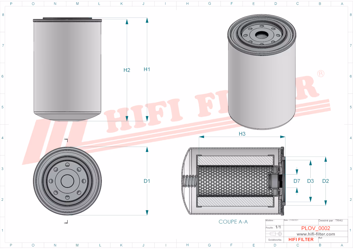 SEPARATEUR AIR/HUILE Hifi Filter OV 6022