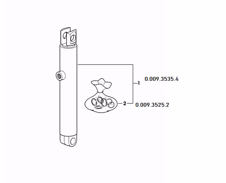 Kit joints vérin auxiliaire relevage arrière Same silver 90 0.009.4325.2 origine