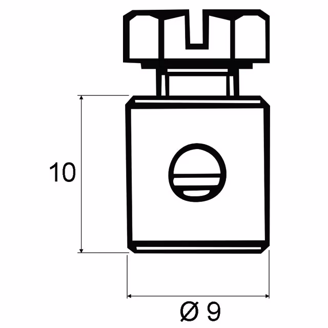 Serre cable cylindre perce ø 3,5 mm le sachet de 10