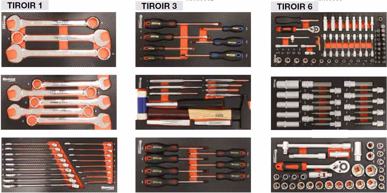 Servante atelier Drakkar 7 tiroirs 09144 + 6 tiroirs Origine