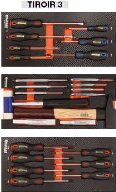 Servante atelier Drakkar 7 tiroirs 09231 + 6 tiroirs Origine