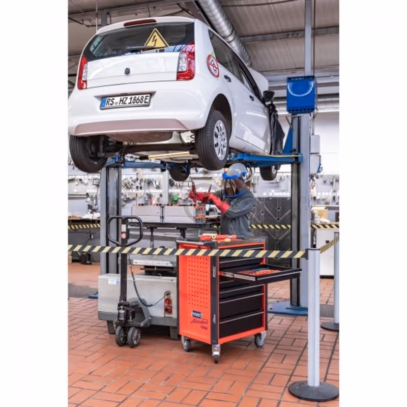 Servante d'atelier Assistent, outils et 7 tiroirs inclus