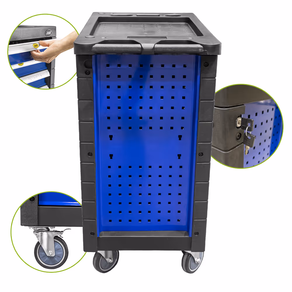 Servante d'outils 7 tiroirs - bleu