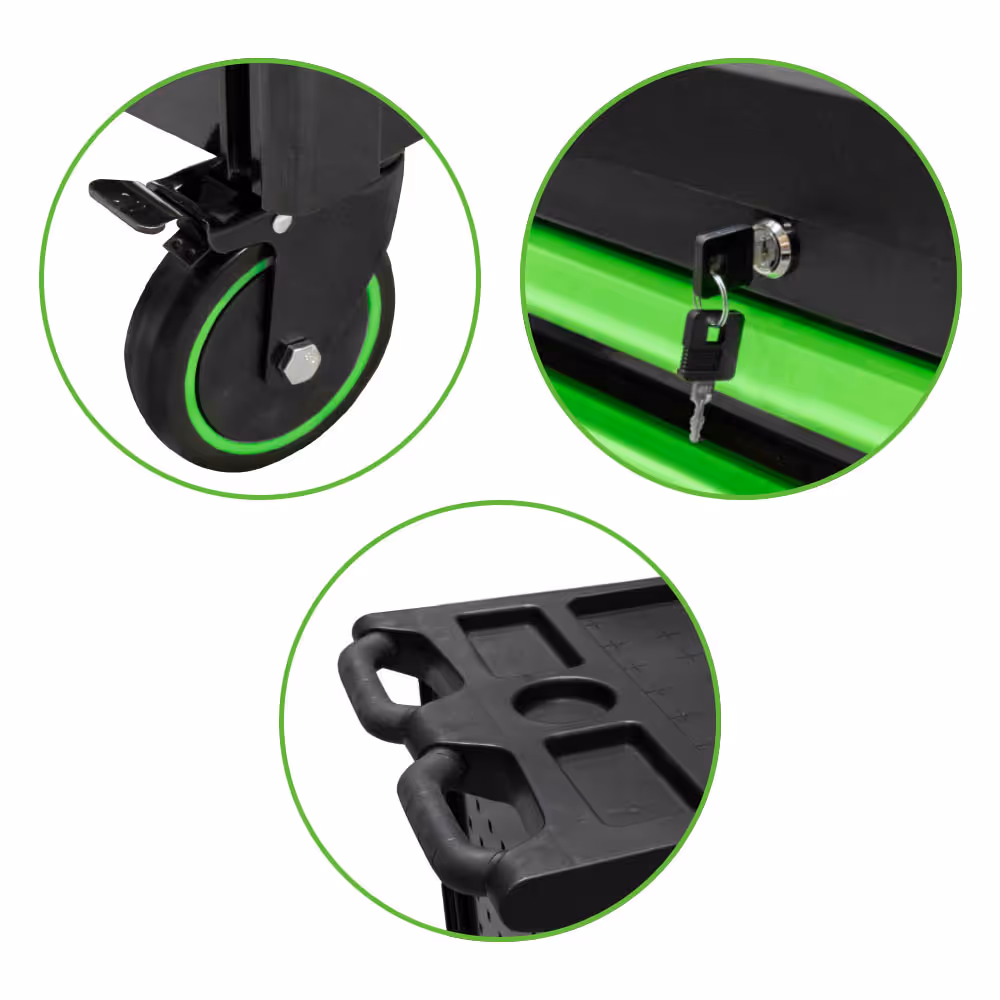 Servante d'outils 7 tiroirs - verd