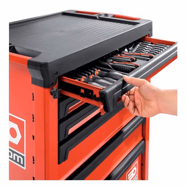 Servante roll m3 6 tiroirs rouge