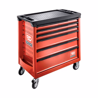 Servante roll m4 6 tiroirs rouge