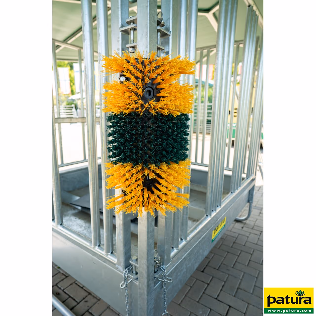 Set complet pour montage en angle 1x Brosse de grattage Multifix sur râtelier Pro - Tube 50 x 50 mm