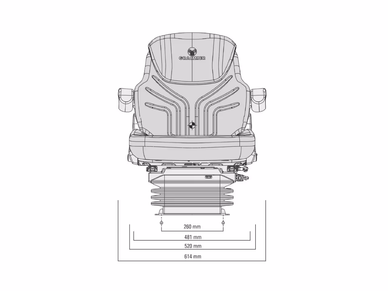 Siege tracteur Maximo L Grammer MSG95G/721