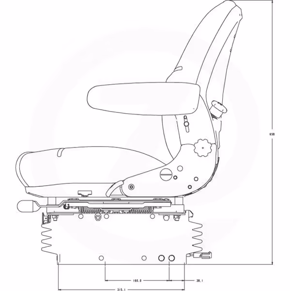 Siege tracteur pneumatique - Sears