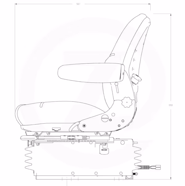 Siege tracteur pneumatique - Sears