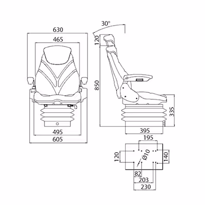 Siege tracteur pneumatique - Knipex