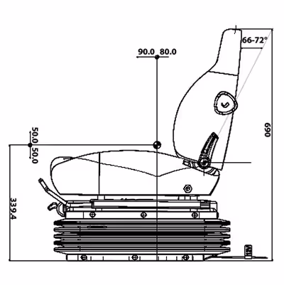 Siege tracteur pneumatique 