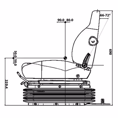 Siege tracteur pneumatique 