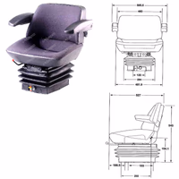 Siege tracteur pneumatique - Universel