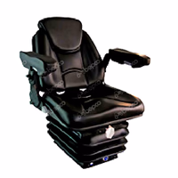 Siege tracteur PVC Suspension mécanique avec accoudoirs et appuie tête