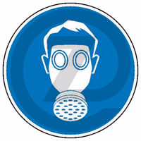 Signal d'obligation - feuille en PVC, autocollante