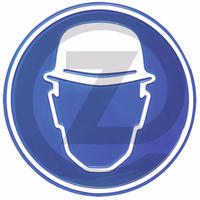 Signal d'obligation - feuille en PVC, autocollante