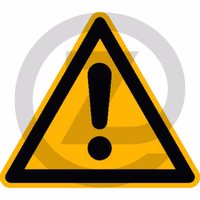 Signal de prévention - feuille en PVC, autocollante