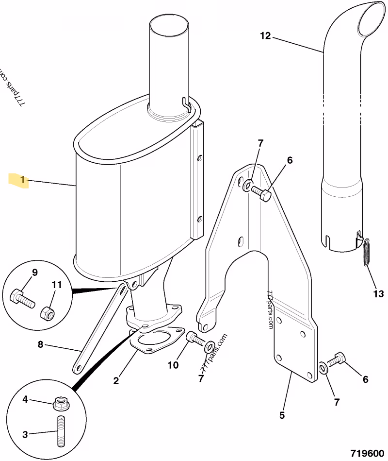 SILENCIEUX JCB REF 331/35702