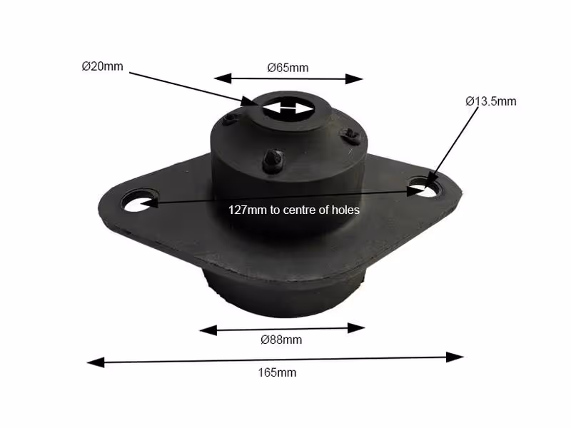 Silentbloc de cabine - adaptable sur tracteurs John-Deere - ref RE186357