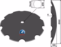 SIMBA | Disque crénelé Ø660x6