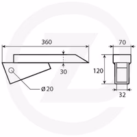 Soc 70 x 30 mm