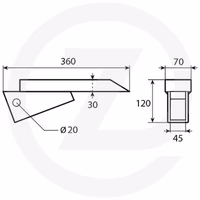 Soc 70 x 30 mm