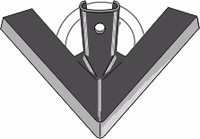 Soc patte d'oie cultivateur lourd Adaptable