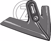 Soc patte d'oie cultivateur 420mm Adaptable